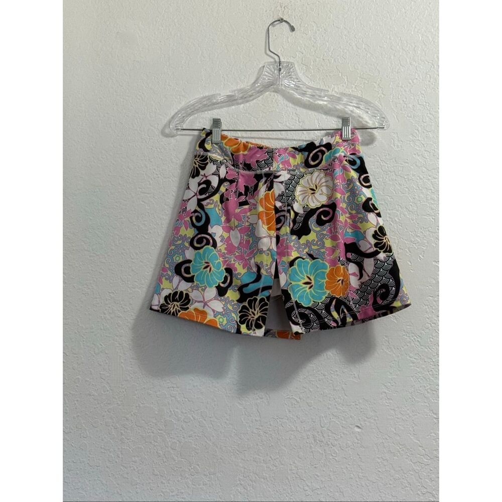 Athleta Floral Tennis Golf Skirt Skort Pleated Tropical XS Women Pickleball